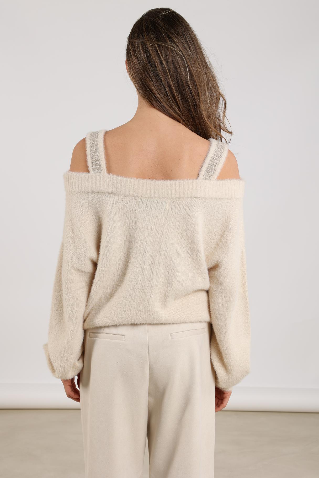 Praag Pullover Lurex | Sand