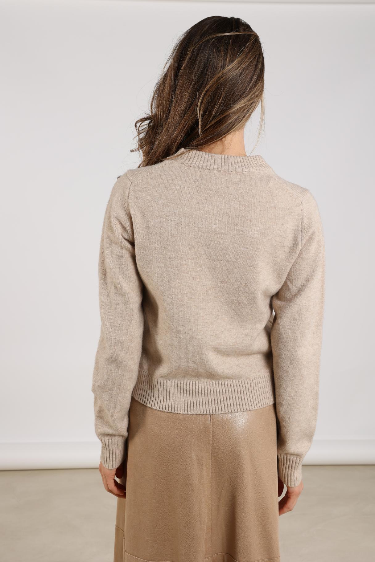 Intarsia Pullover | Sand