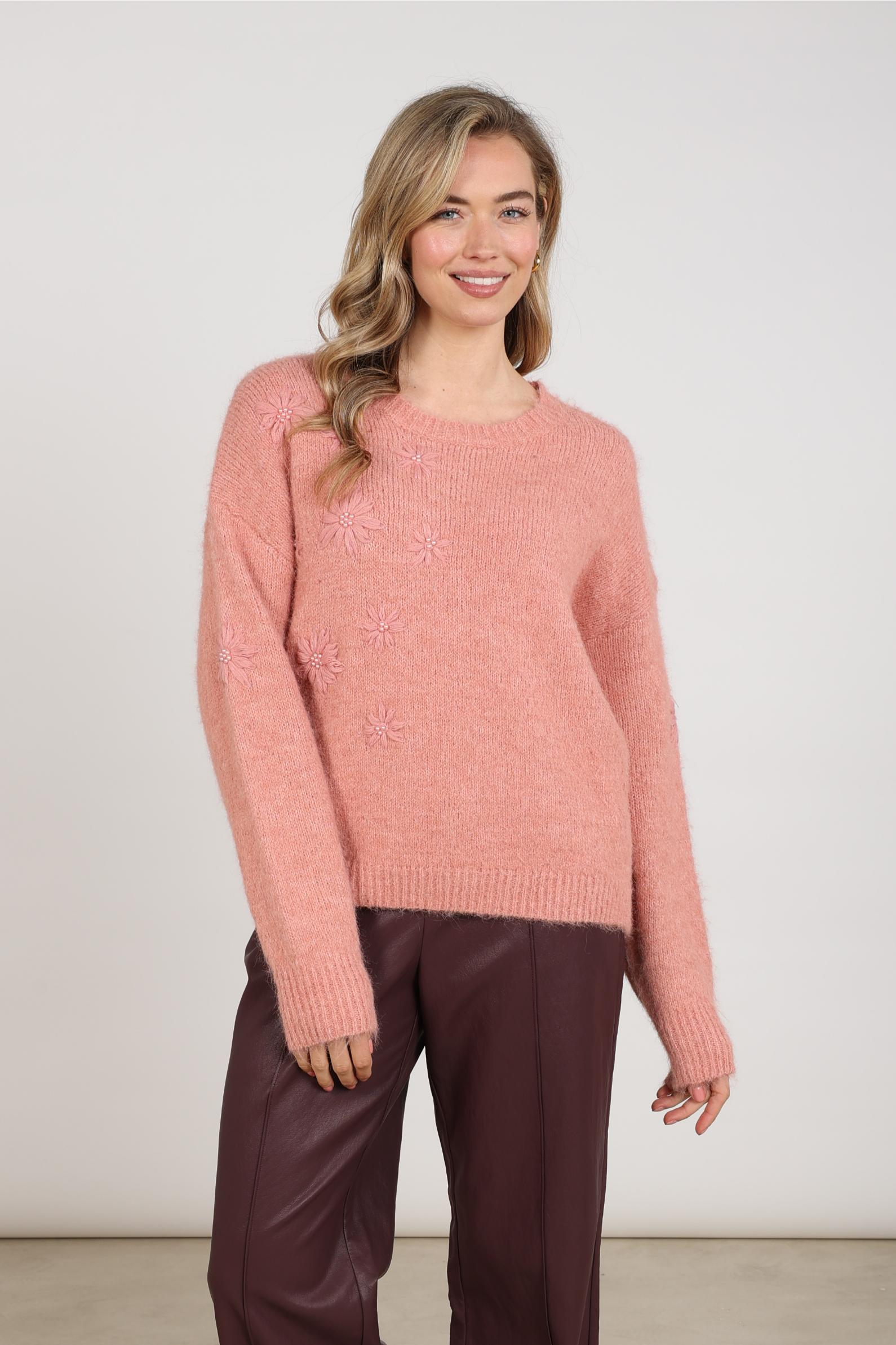 Konstanza Pullover Flower | Rose