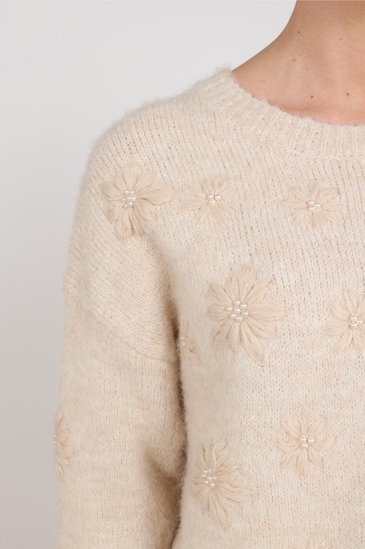 Konstanza Pullover Flower | Sand