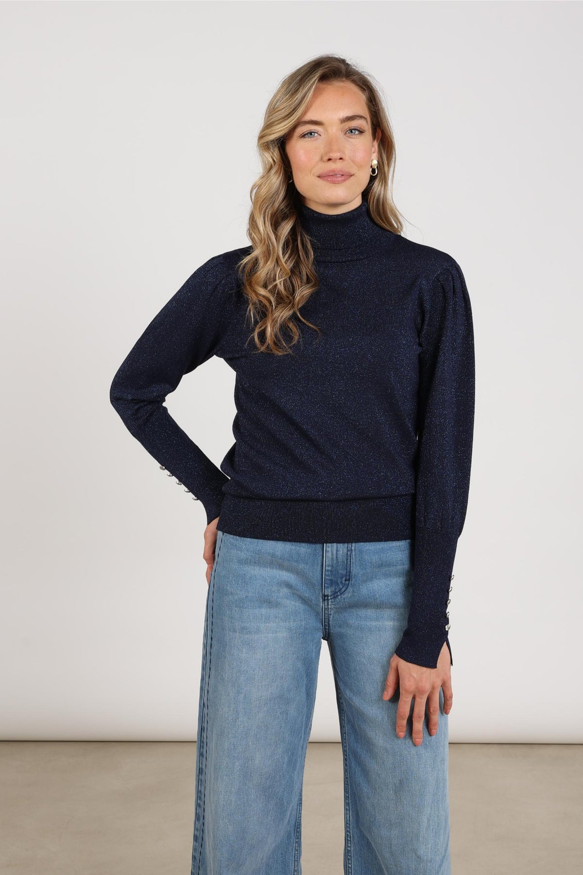 Sylvia Pullover Lurex | Navy