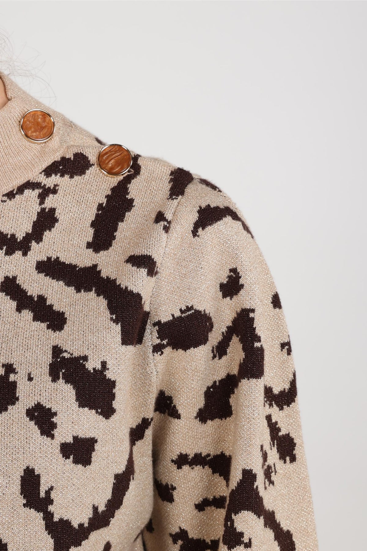 Kenty Pullover Print | Sand/Chocolate