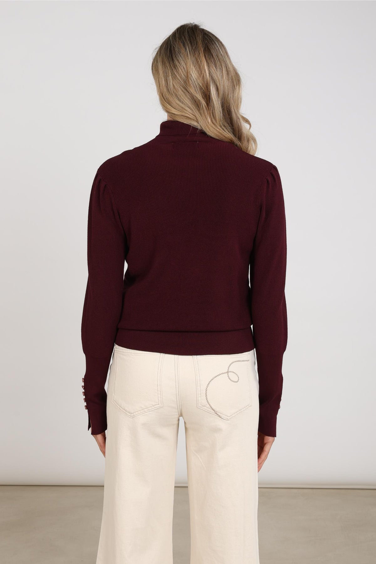 Silvi Pullover Plain | Kirschrot