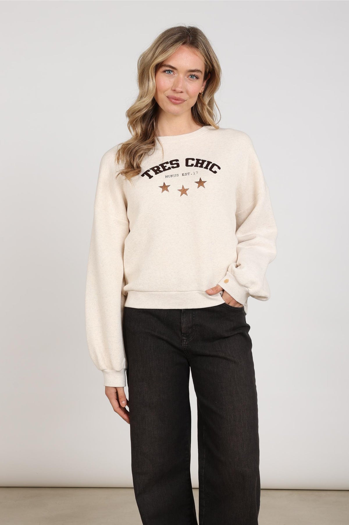 Star Pullover | Sand Melange