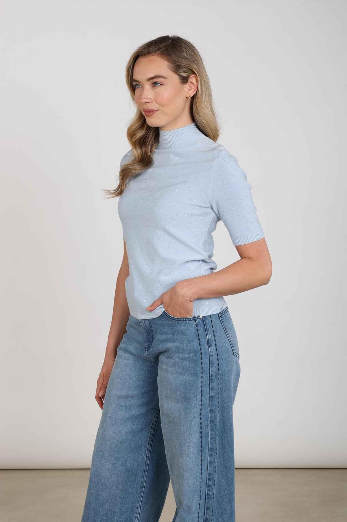Linsy Pullover SS | Sky