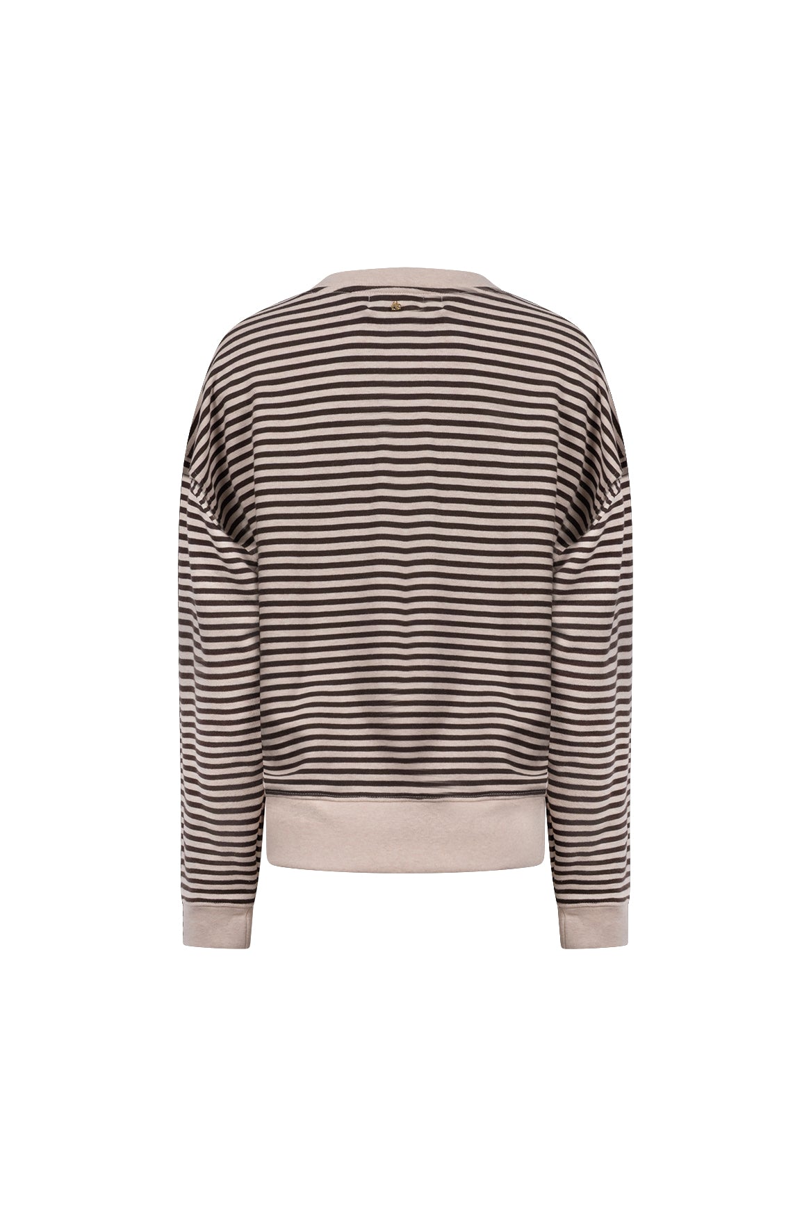 Nelly Pullover gestreift | Sand Melange/Schokolade