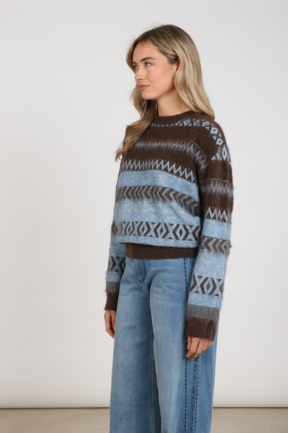 Mikela Pullover | Chocolate/Sky