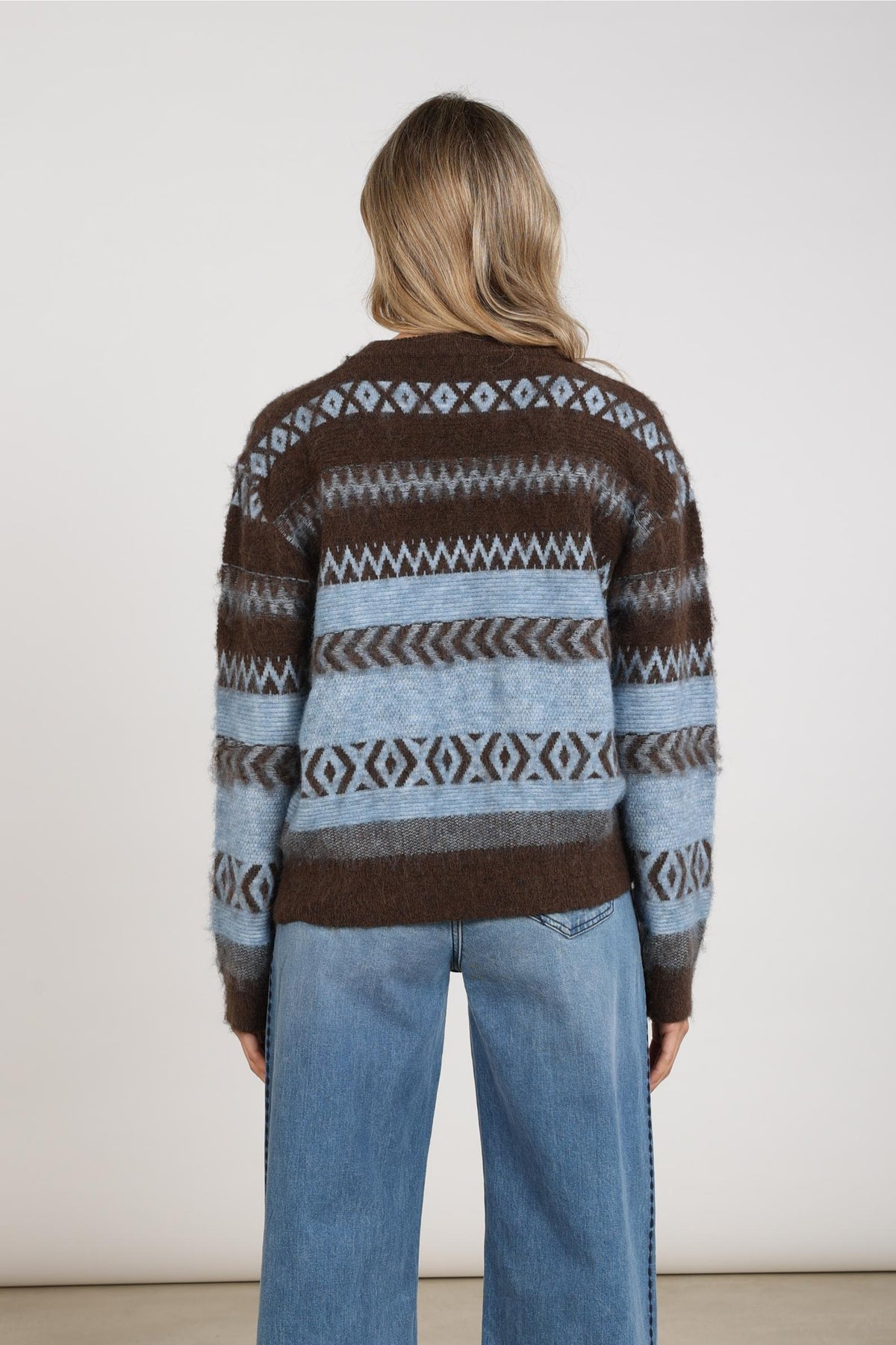 Mikela Pullover | Chocolate/Sky