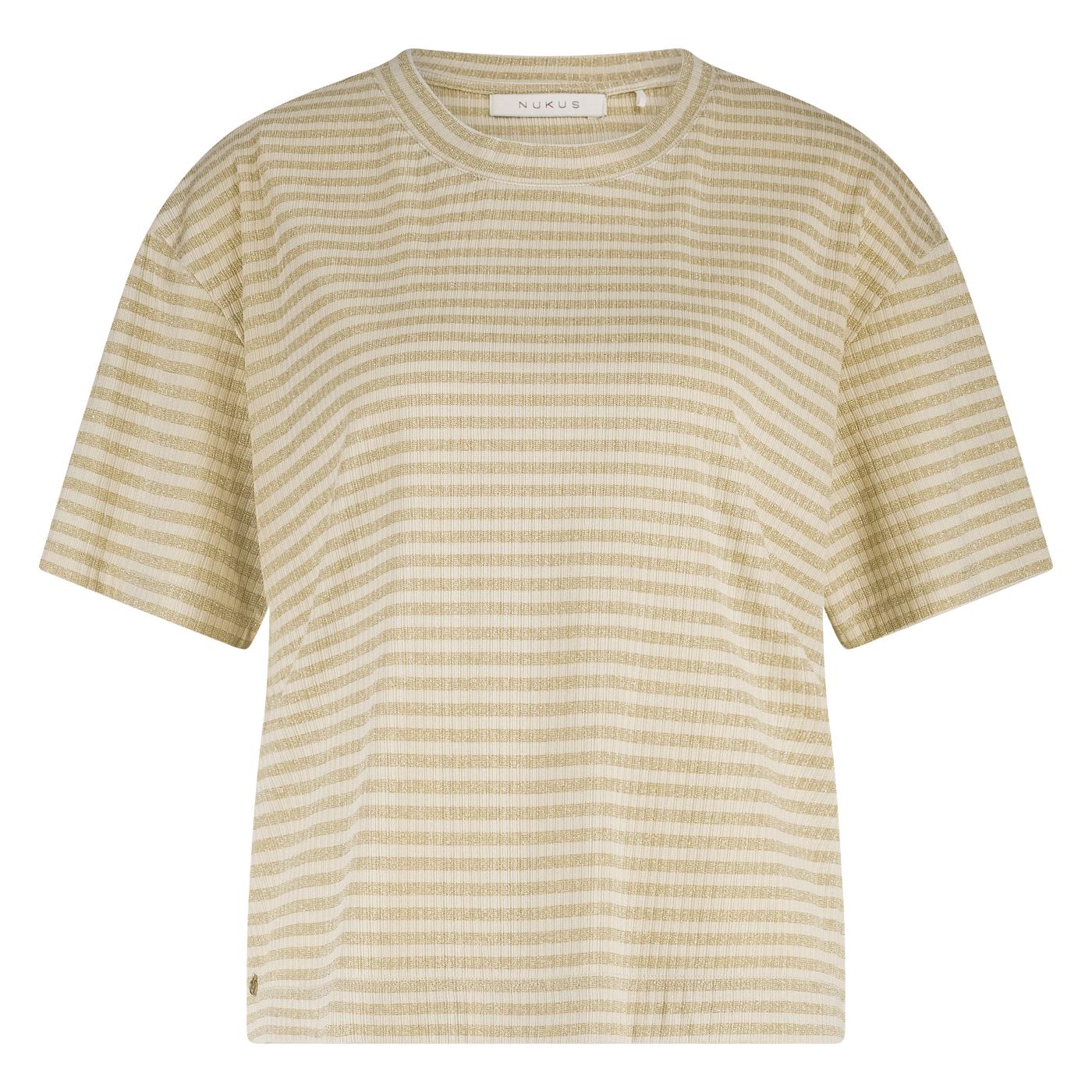 Jaine Shirt Stripe | Sand/ Gold