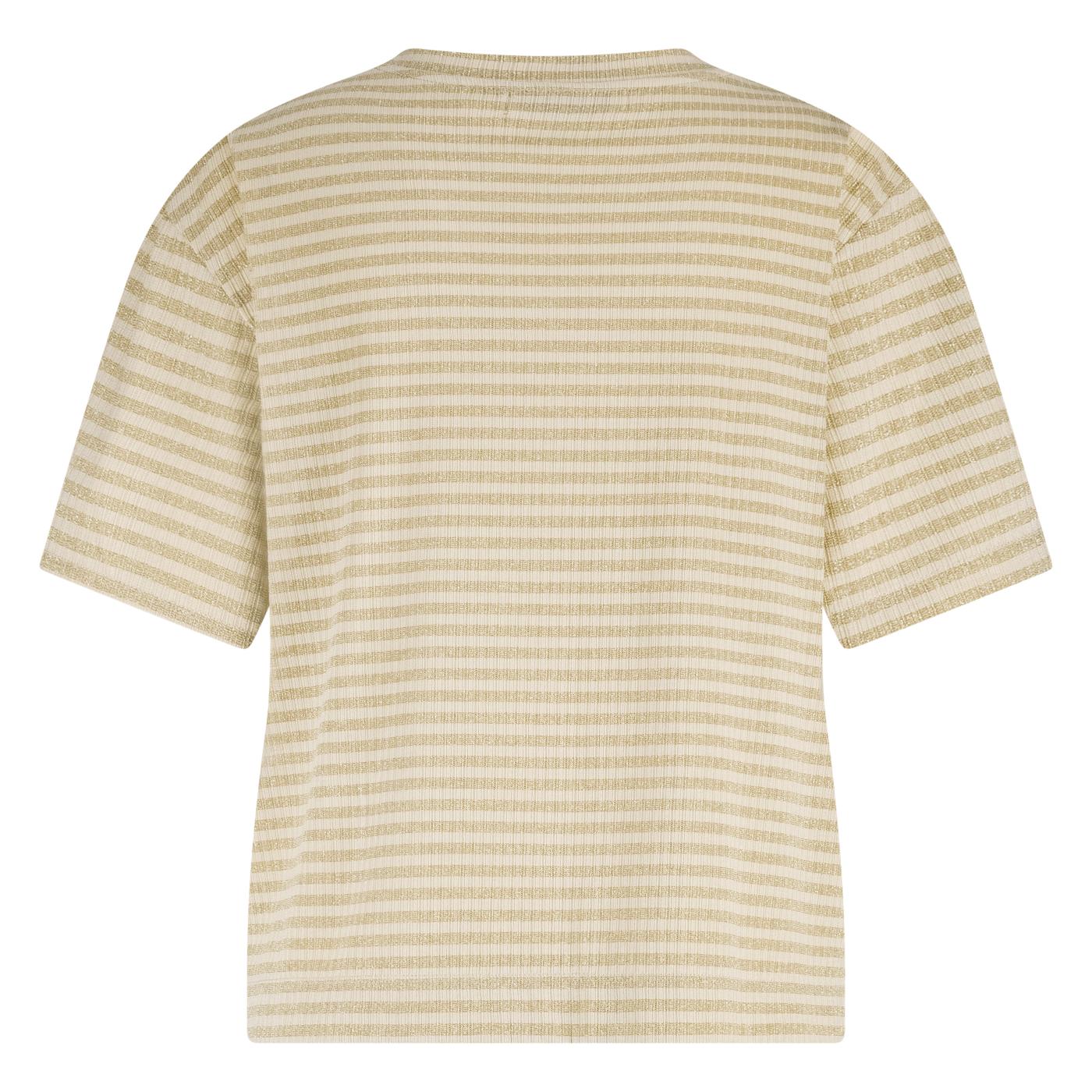 Jaine Shirt Stripe | Sand/ Gold