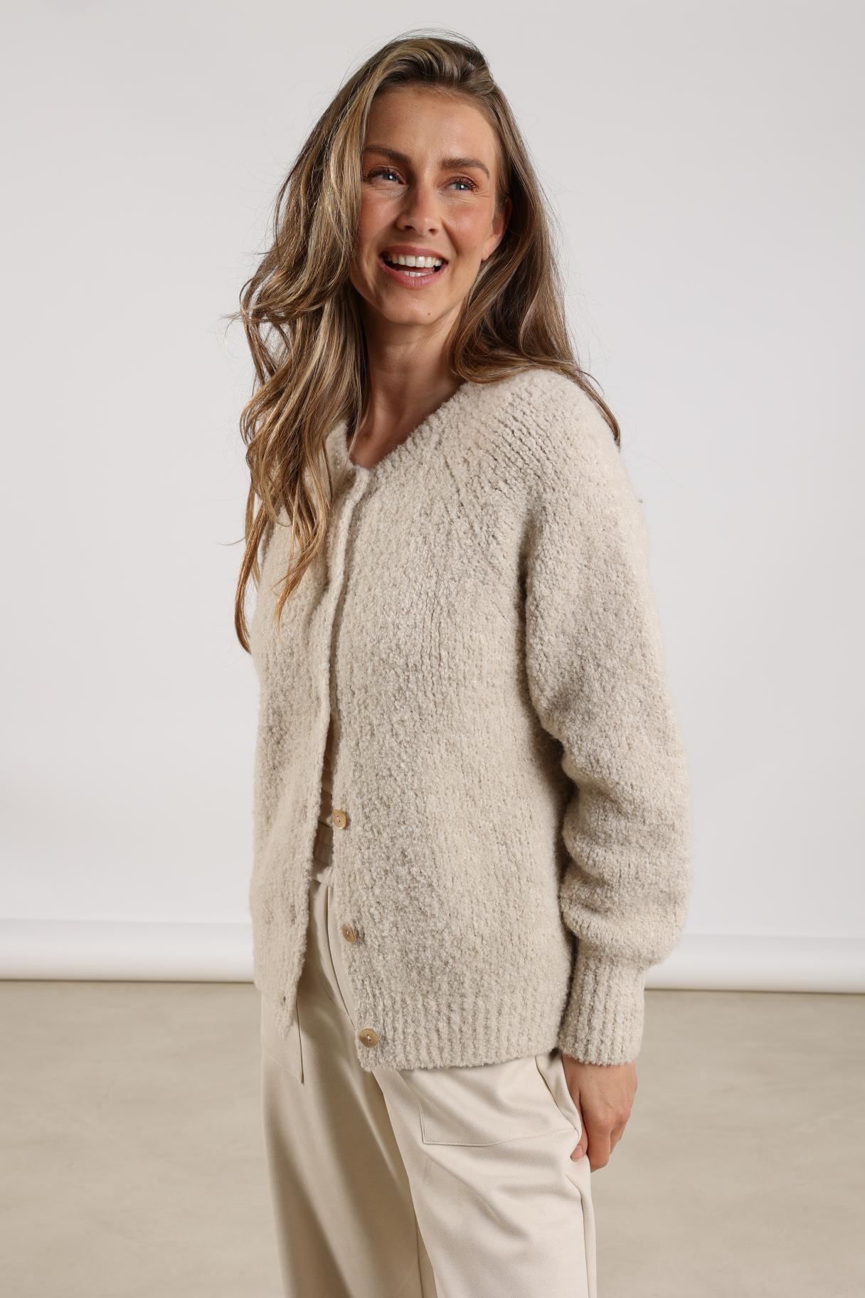 Lorenza Cardigan Lurex | Sand