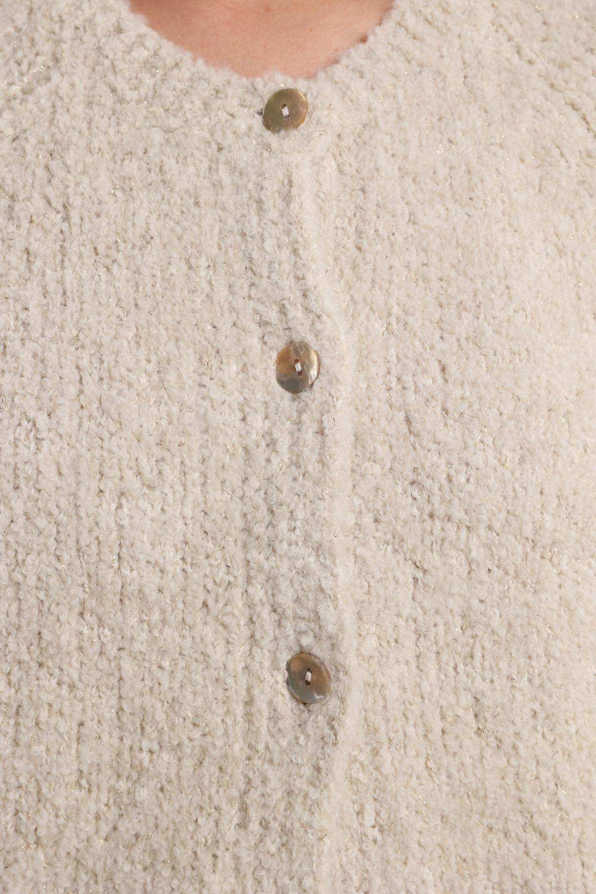 Lorenza Cardigan Lurex | Sand