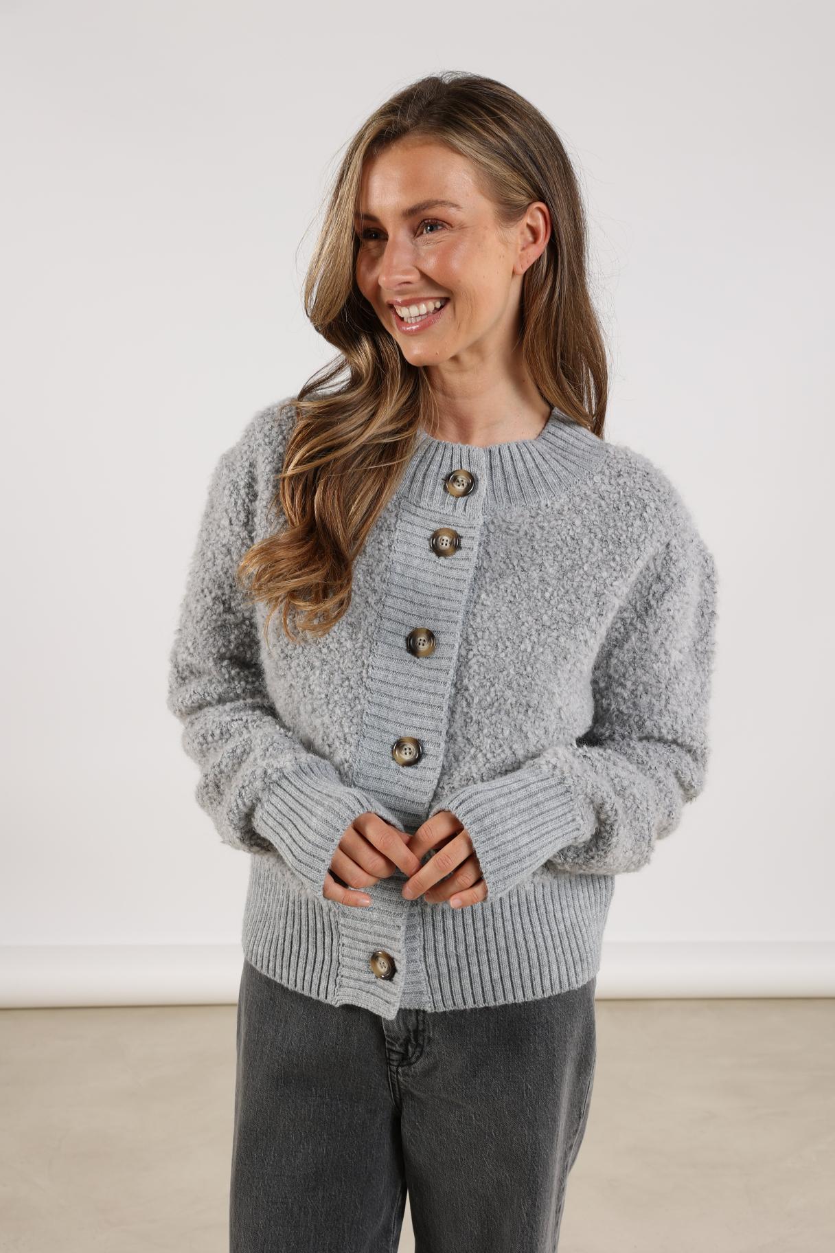 Kayle Cardigan | Light grey