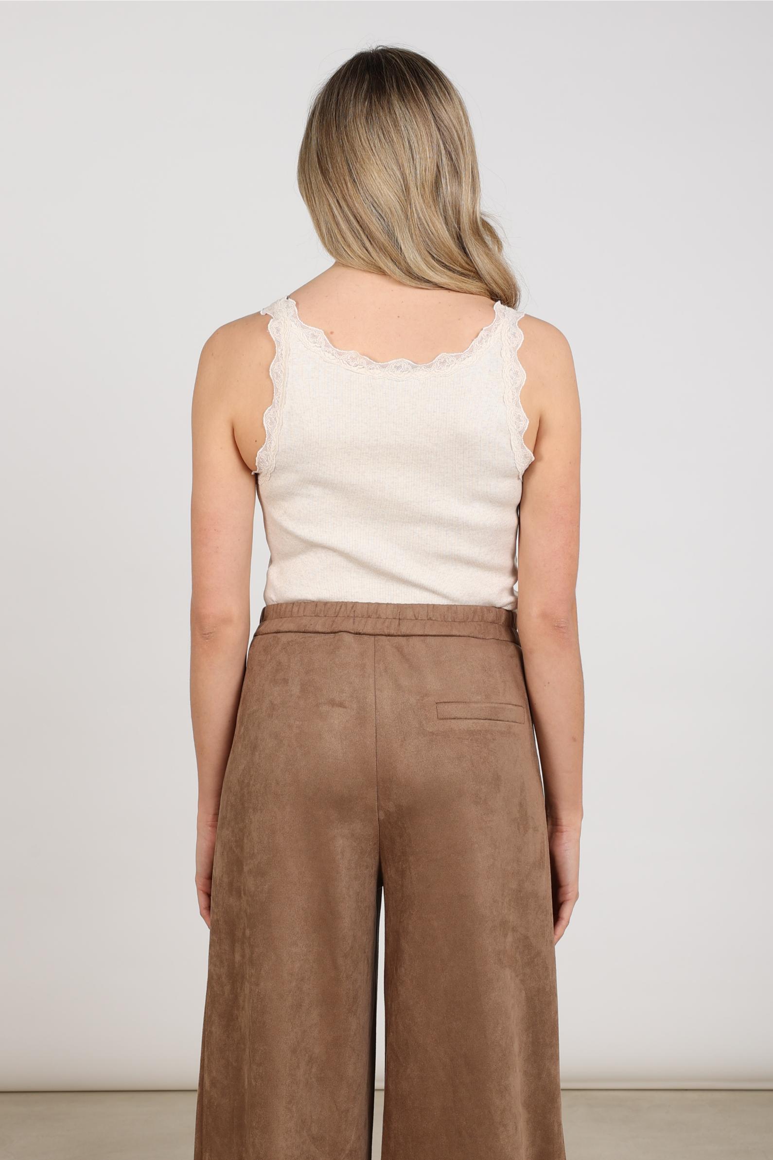 Maddie Singlet Lace | Sand