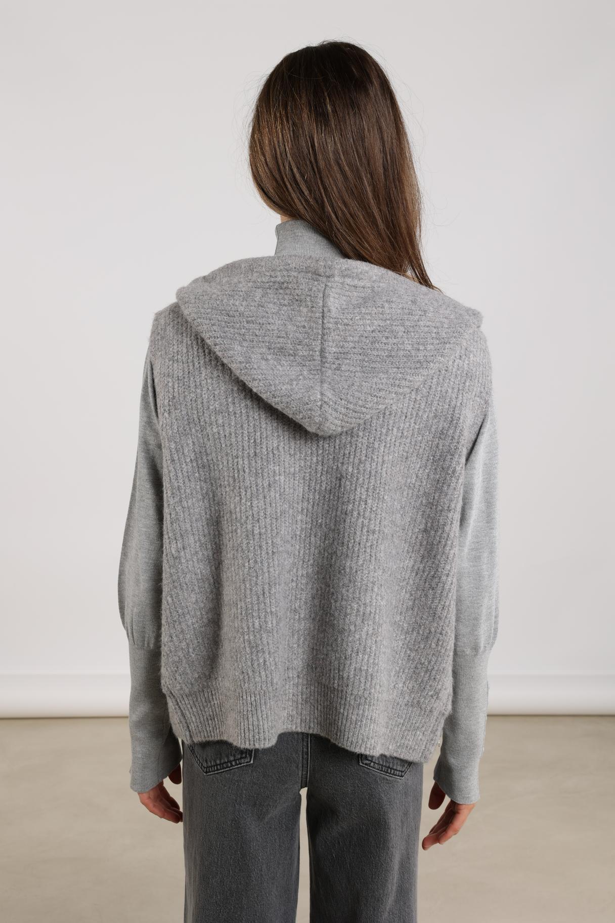 Lilly Gilet Zipper | Grey