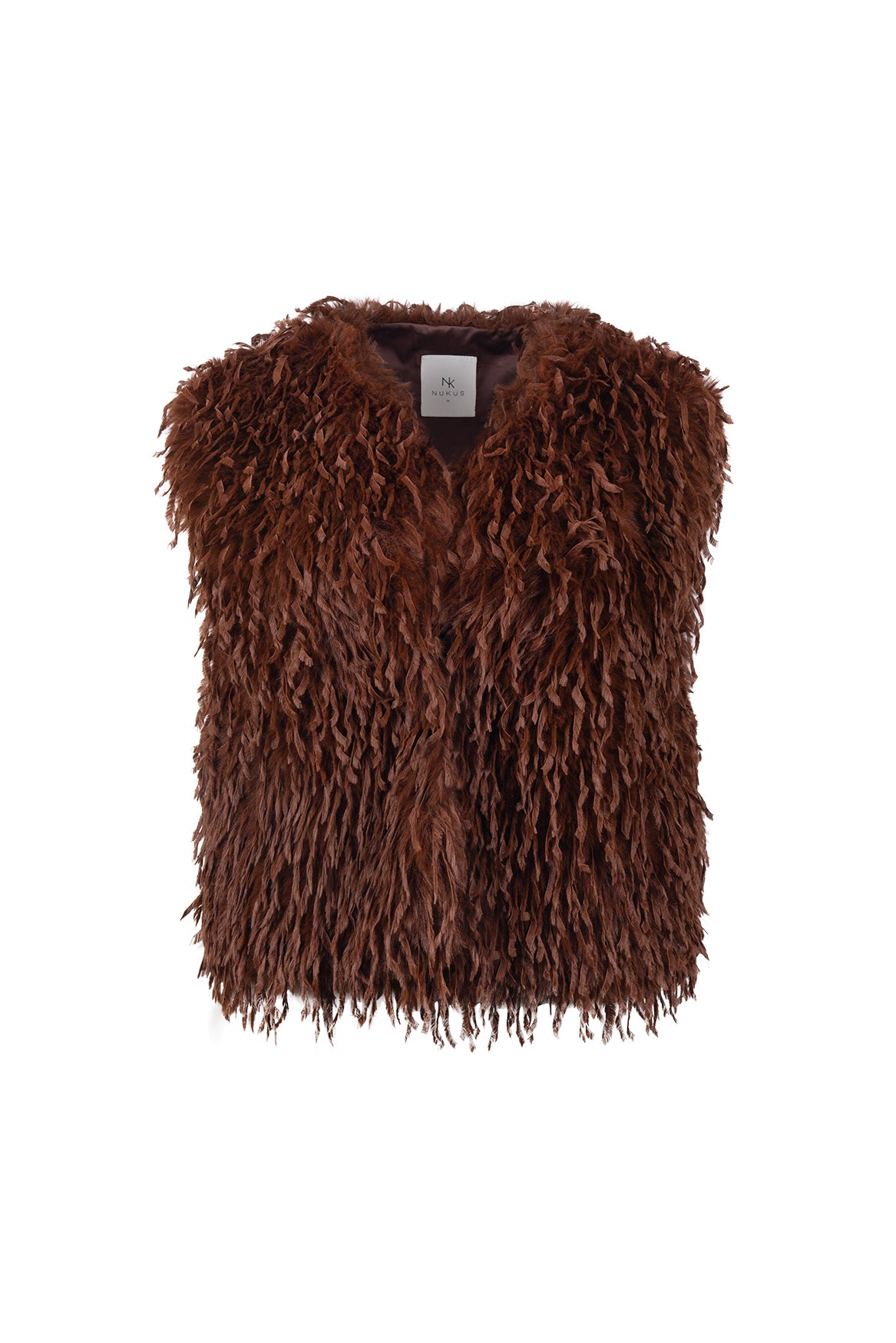 Mila Gilet Feather | Espresso