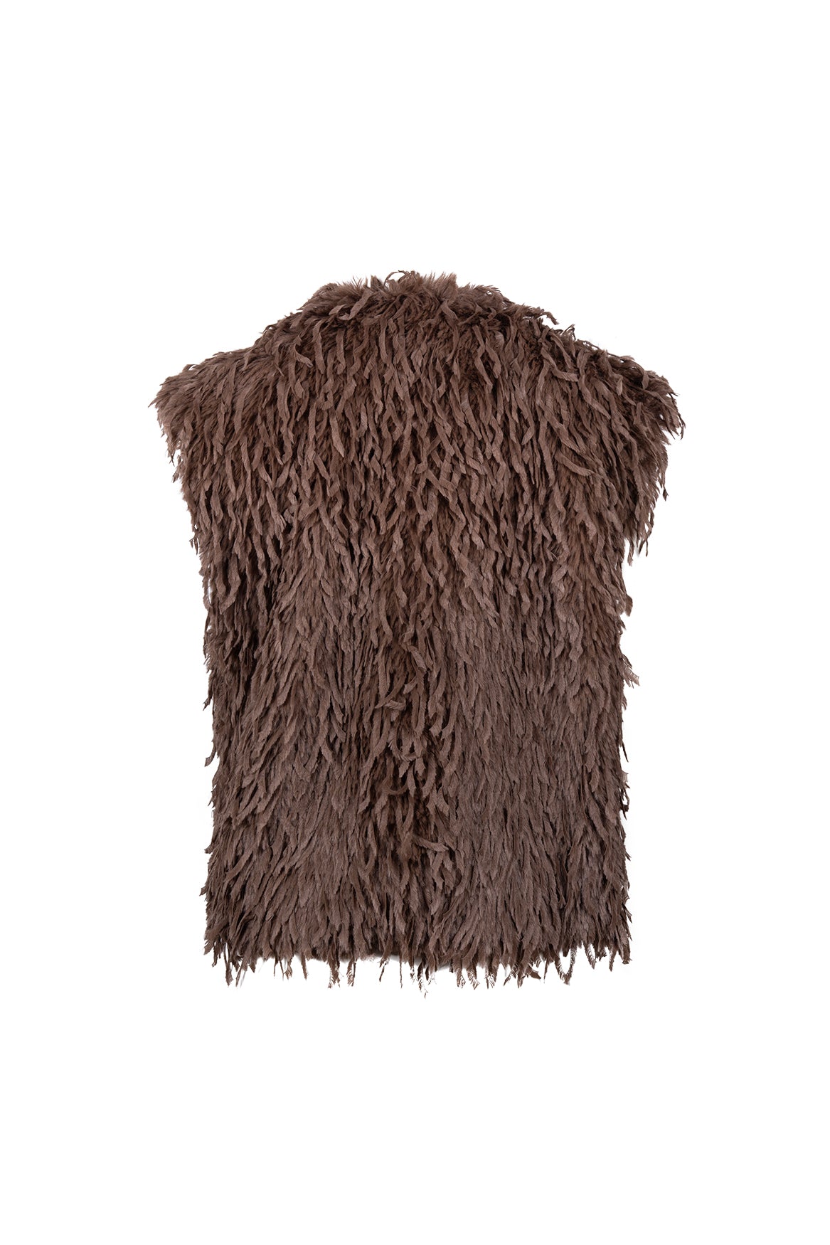 Mila Gilet Feather | Taupe