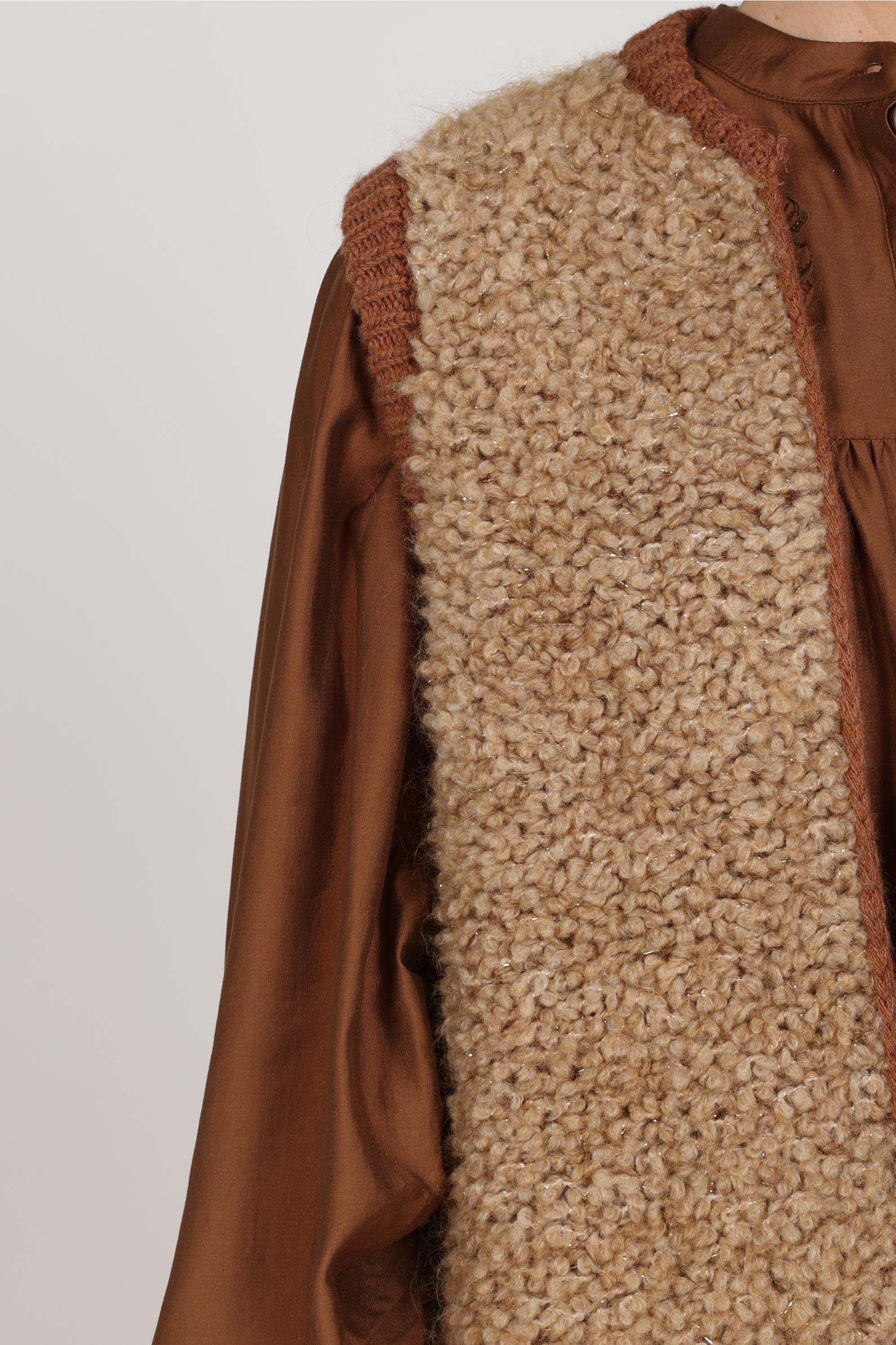 Lana Gilet | Toffee/Espresso