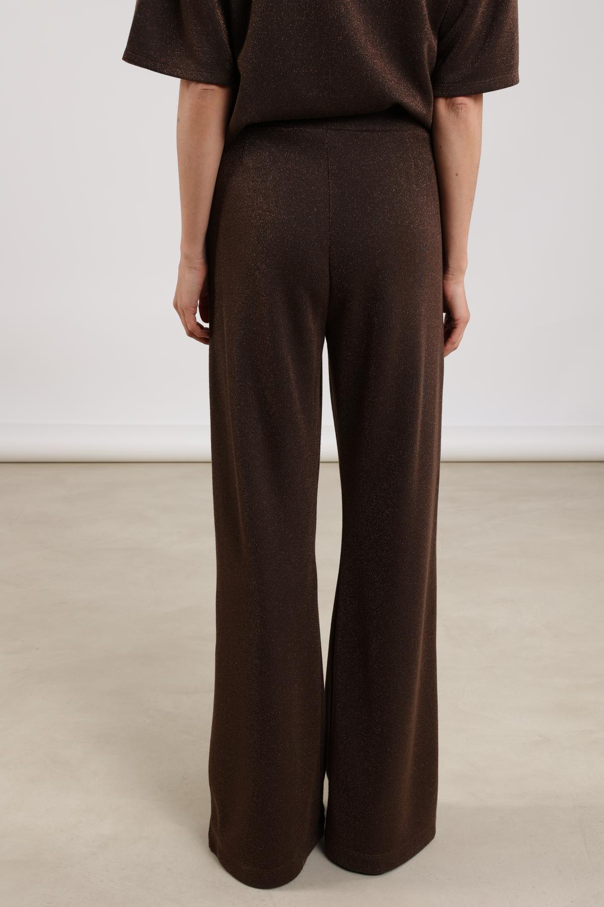 Hella Pants Lurex | Dark Chocolate