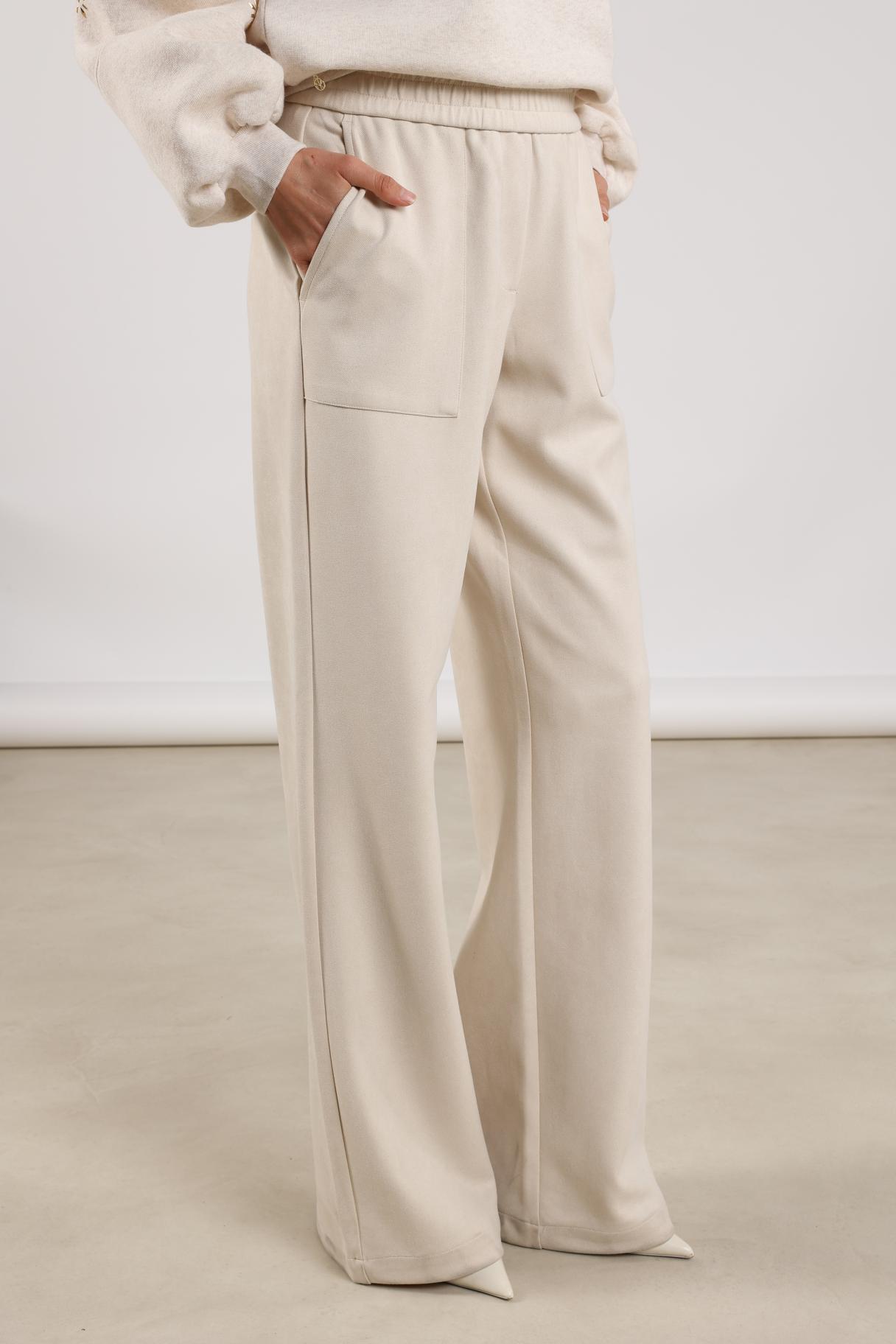 Trix Pants Suedine | Off White
