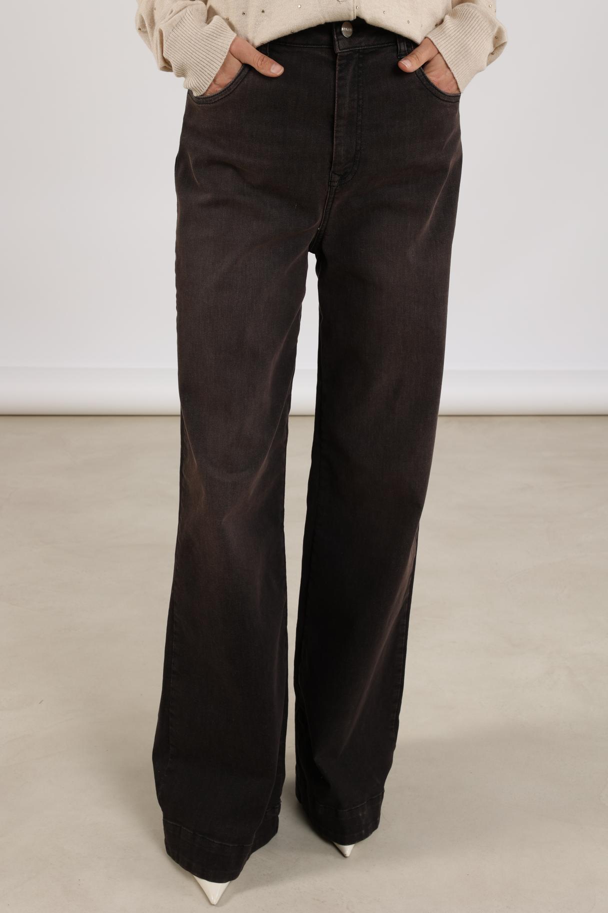 Abby Pants Denim | Dark Chocolate