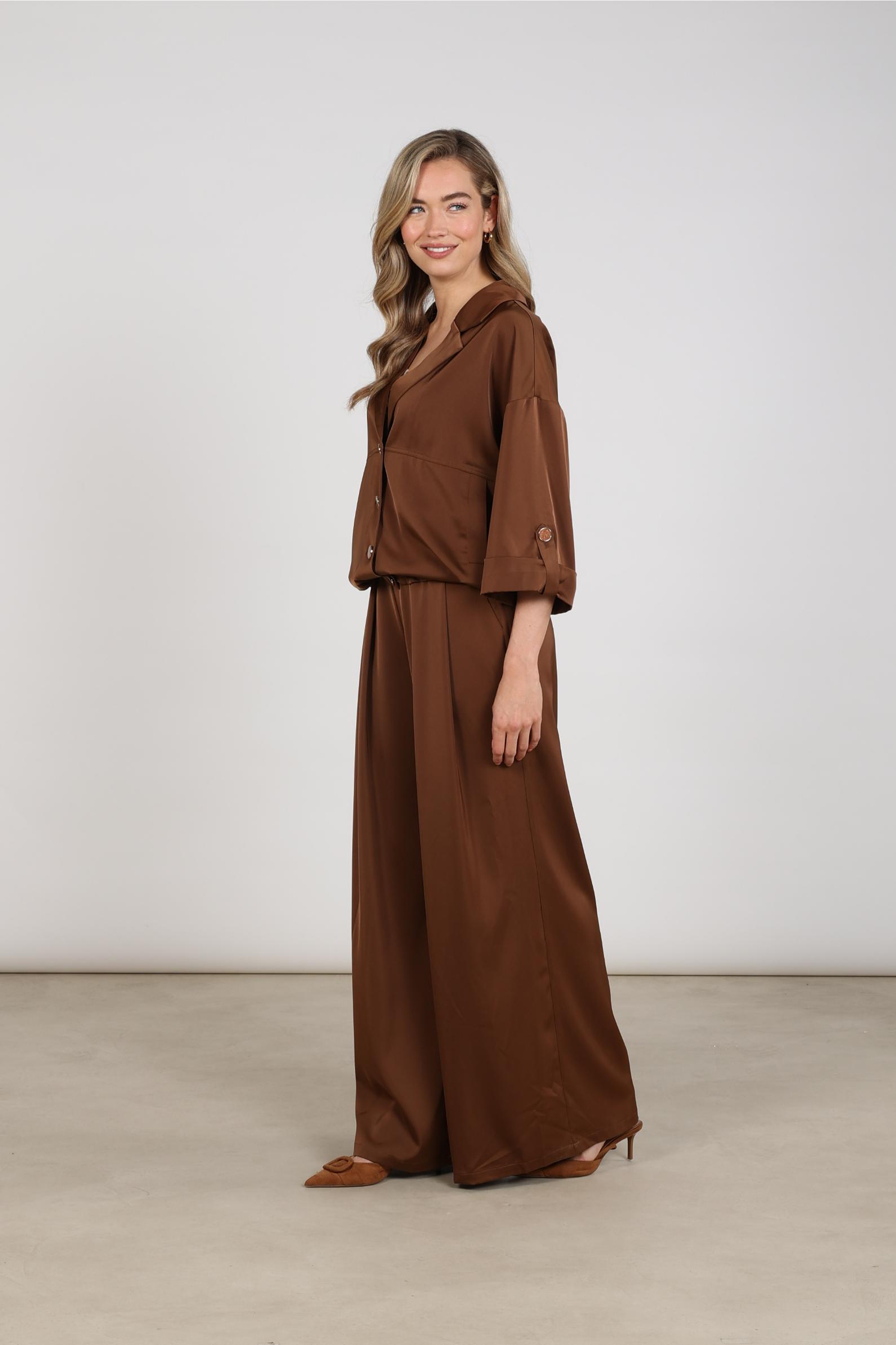 June Pants Shiny | Espresso