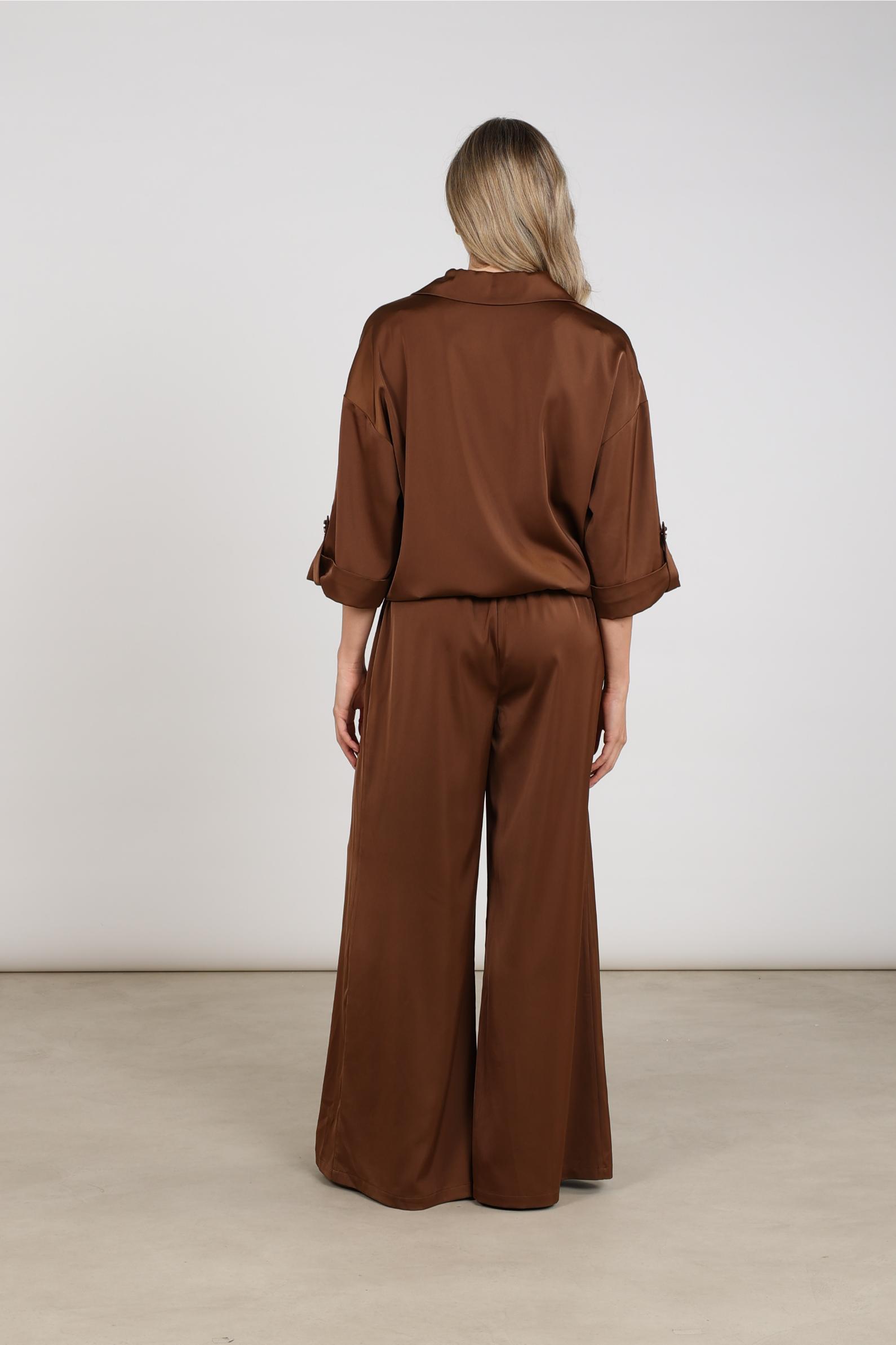 June Pants Shiny | Espresso