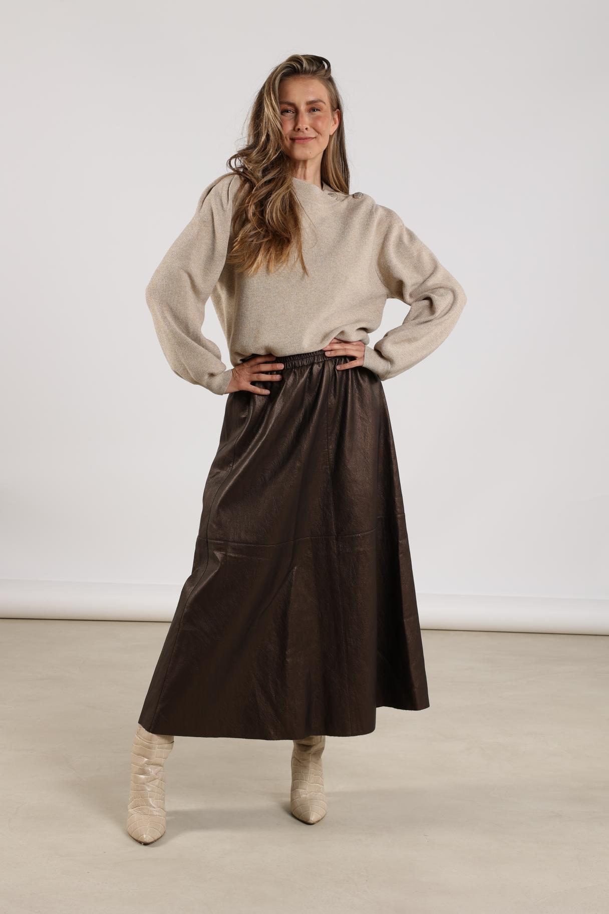 Amber Skirt | Fango/Dark Chocolate
