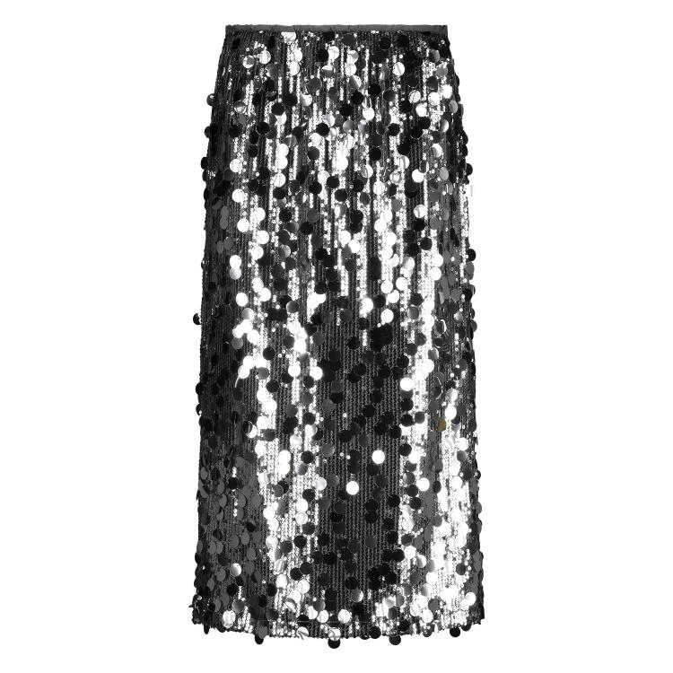 Bella Skirt Paillet | Silver