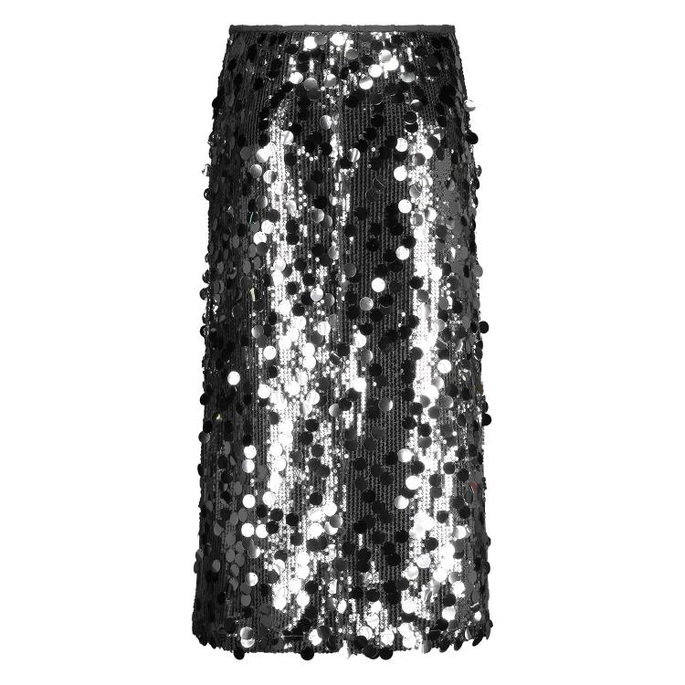 Bella Skirt Paillet | Silver