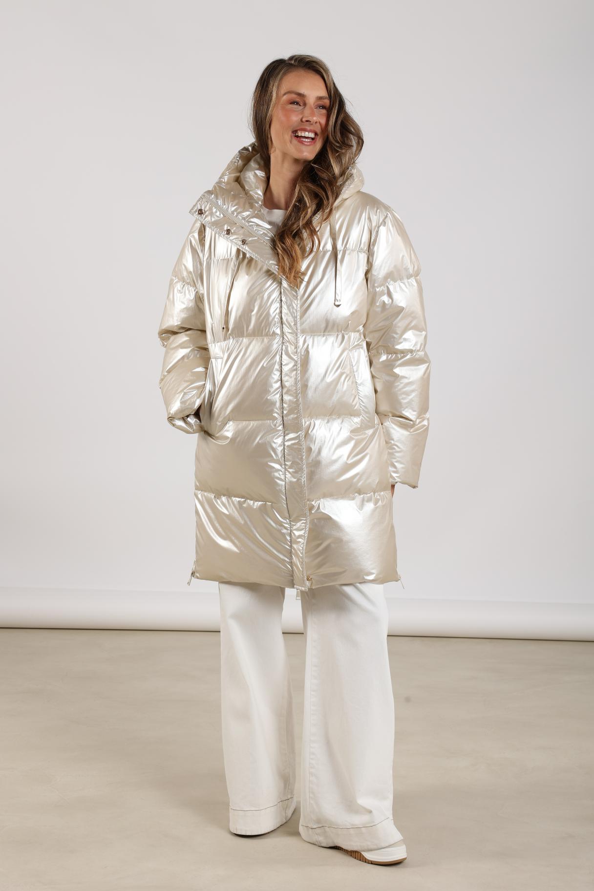 Tessie Coat Metallic | Sand