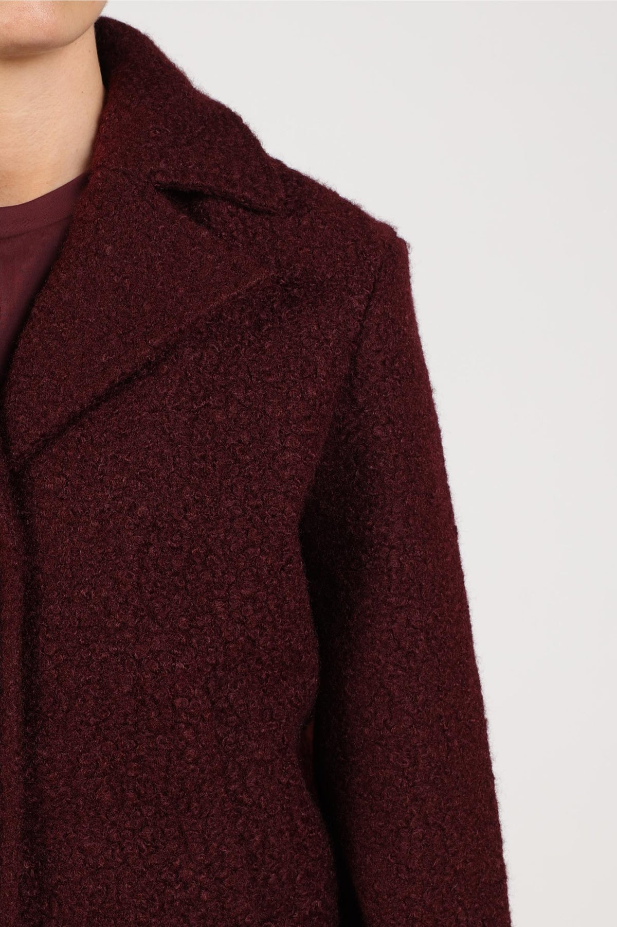 Madelin Jacke Bouclé | Kirschrot