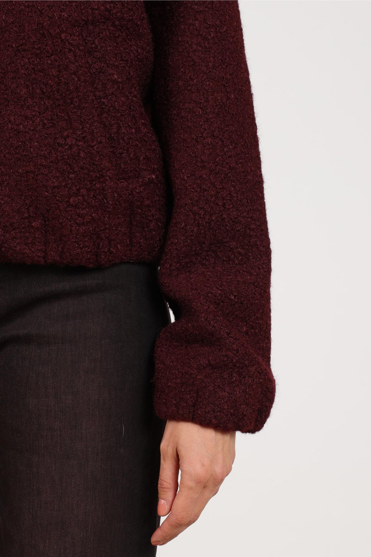 Madelin Jacke Bouclé | Kirschrot