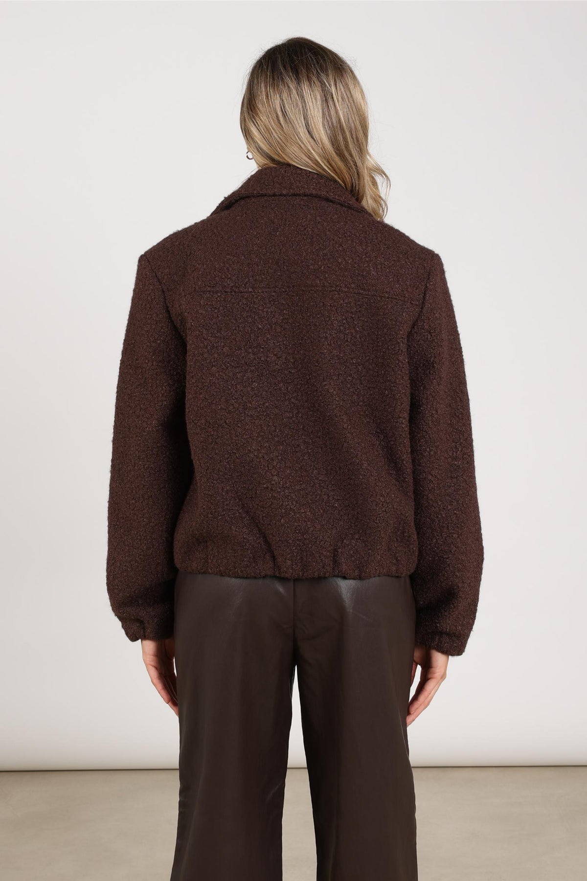 Madelin Jacke Bouclé | Schokolade