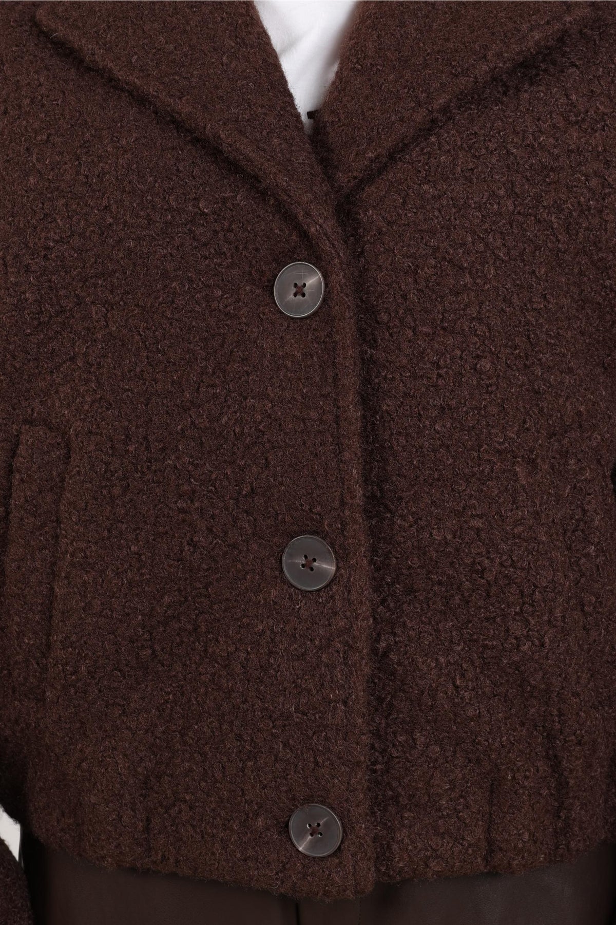 Madelin Jacke Bouclé | Schokolade