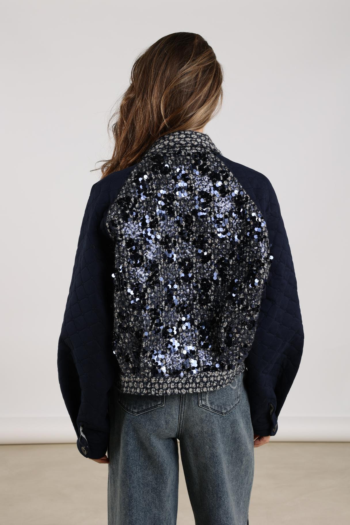 Milou Jacket Paillet | Navy
