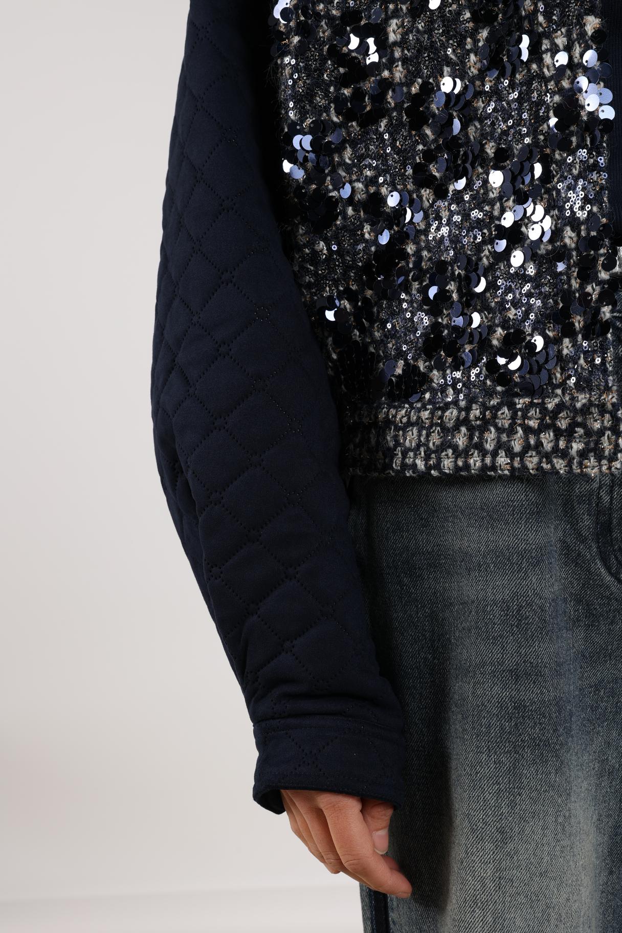 Milou Jacket Paillet | Navy