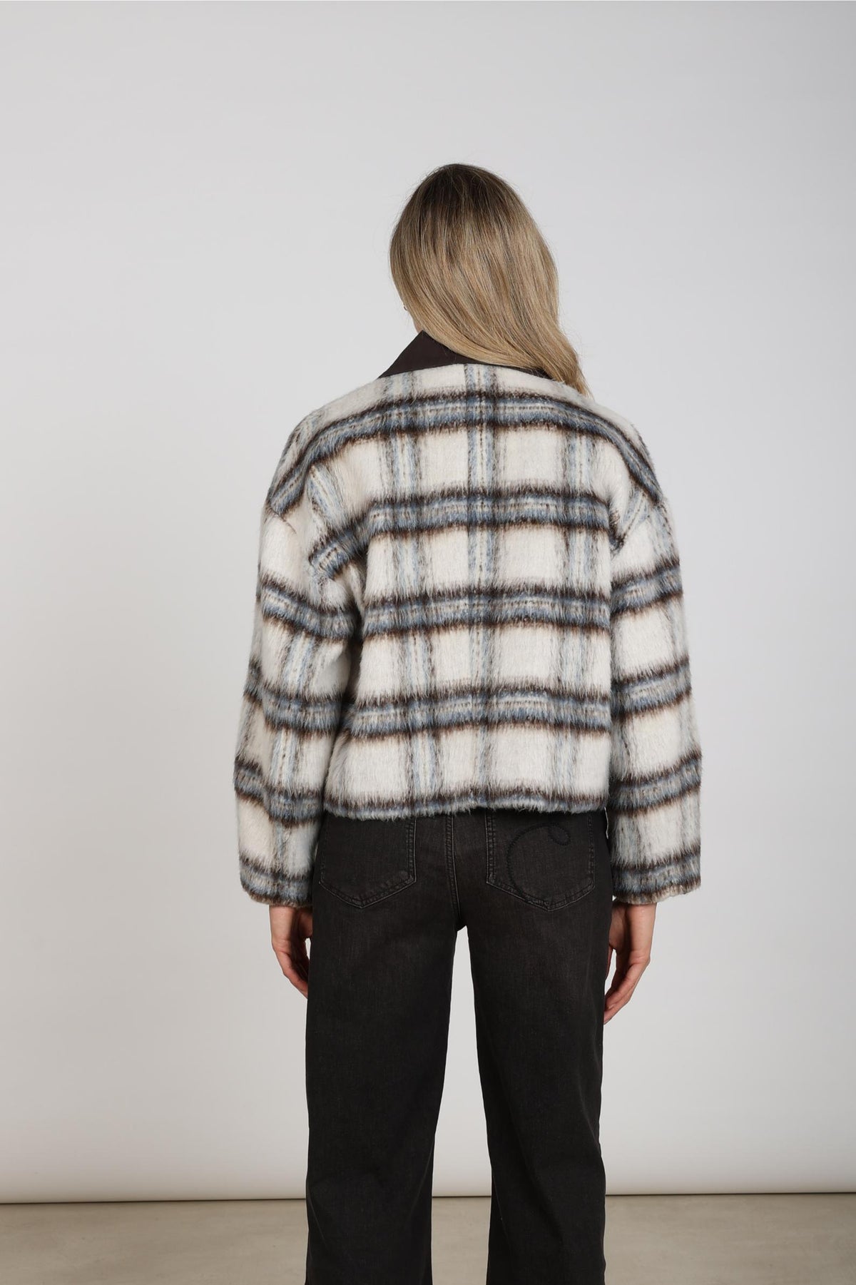 Debora Jacket | Offwhite/Chocolate