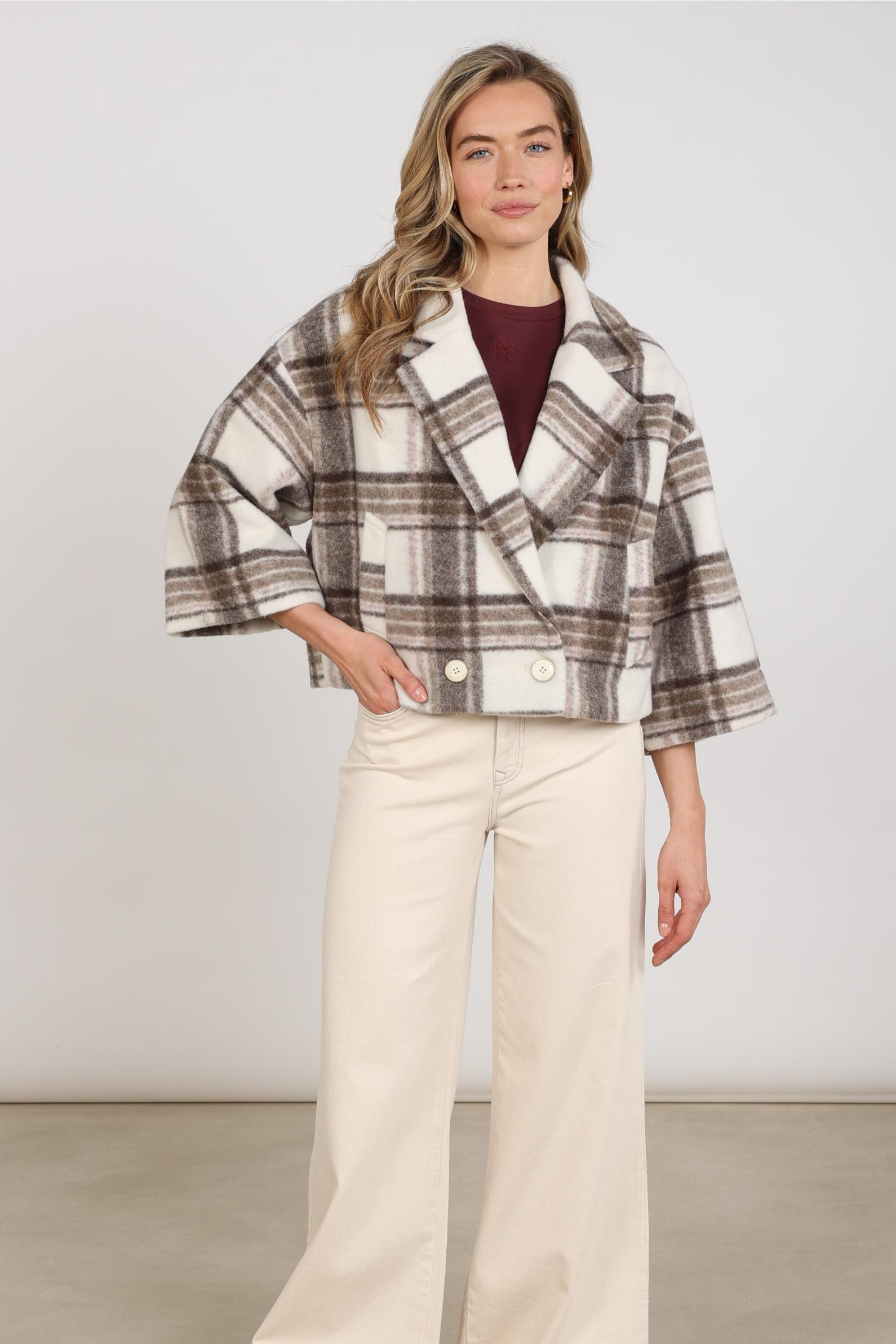 Danique Jacket | Offwhite/Taupe