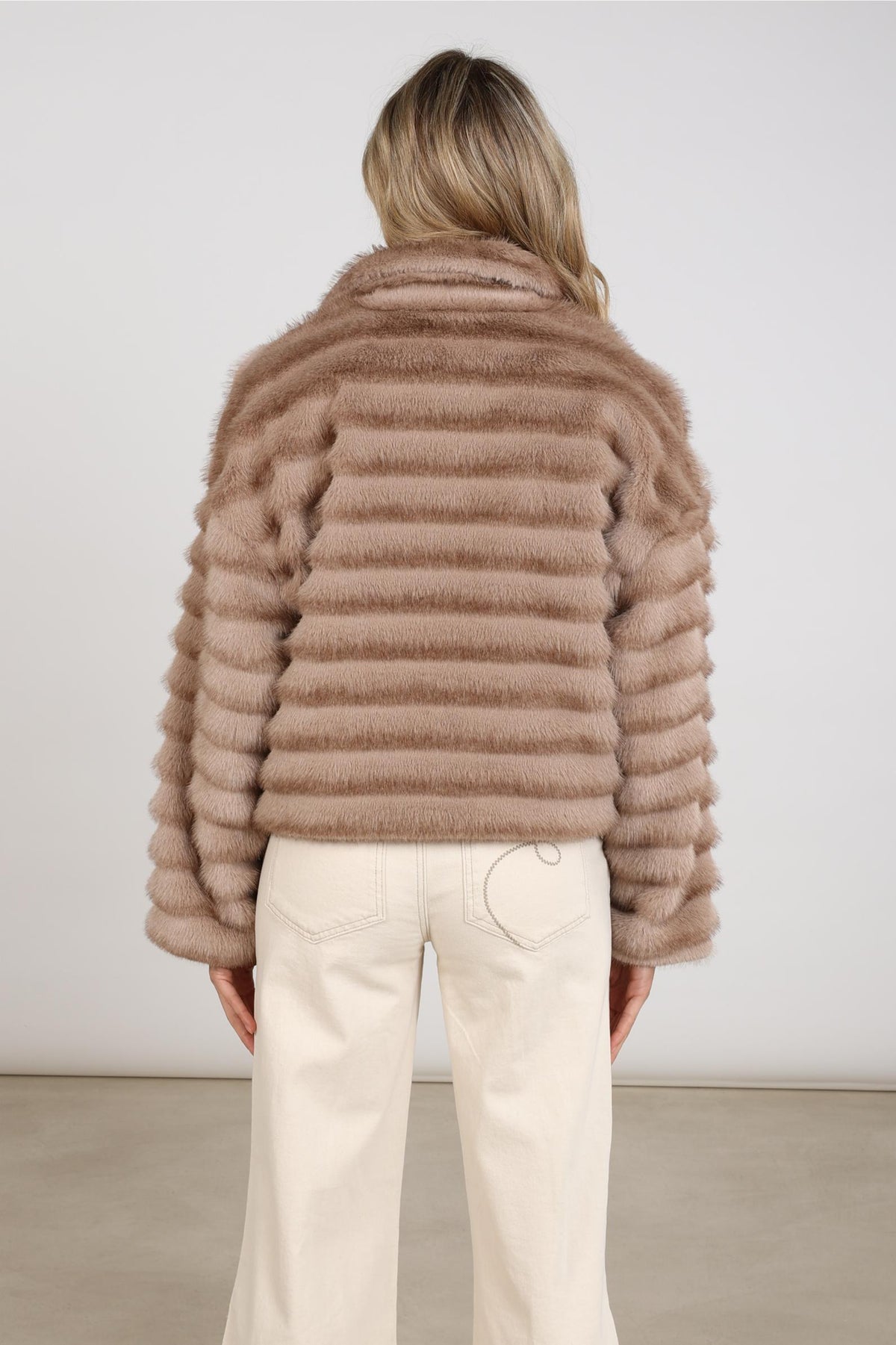 Hilde Jacke Fluffy | Taupe