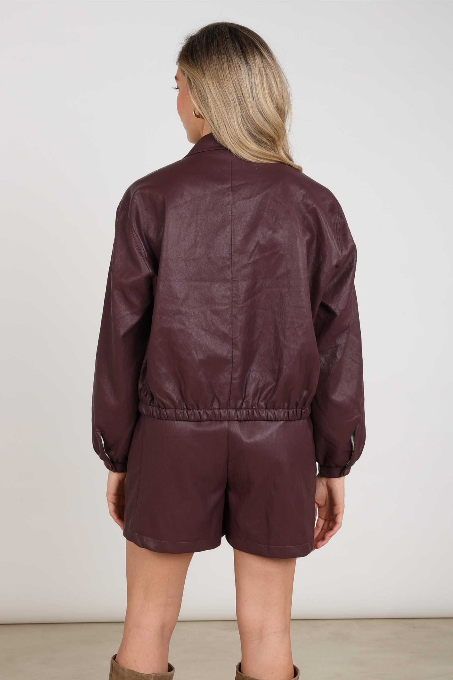 Dominique Jacket PU | Cherry