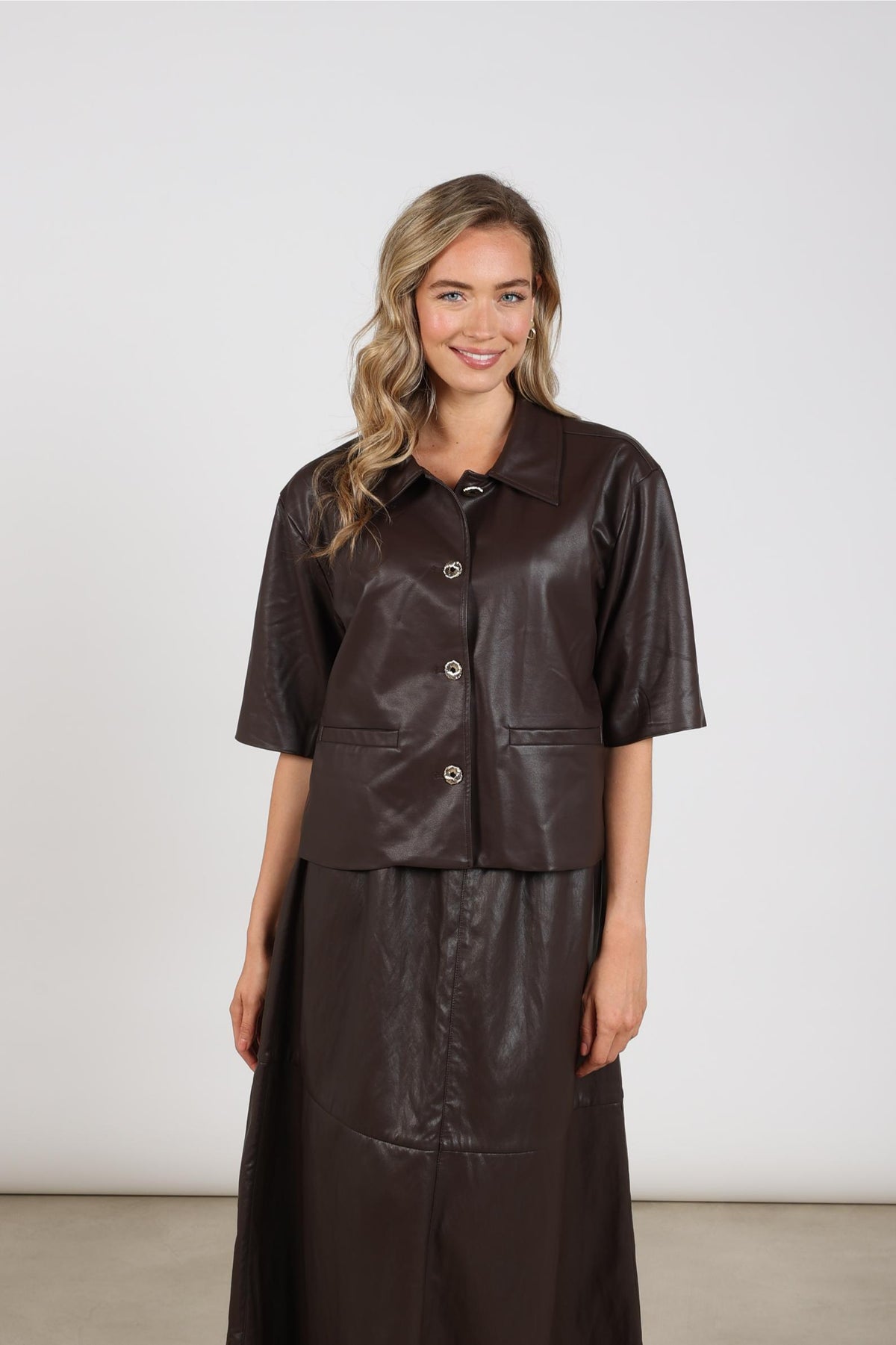Heidi Jacket PU | Chocolate