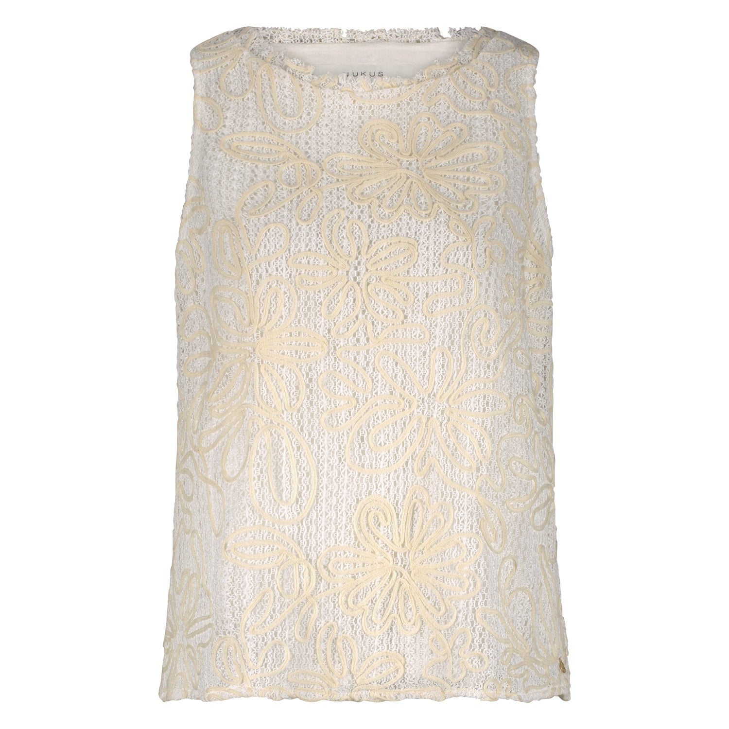Layla Top Embroidery | Off White