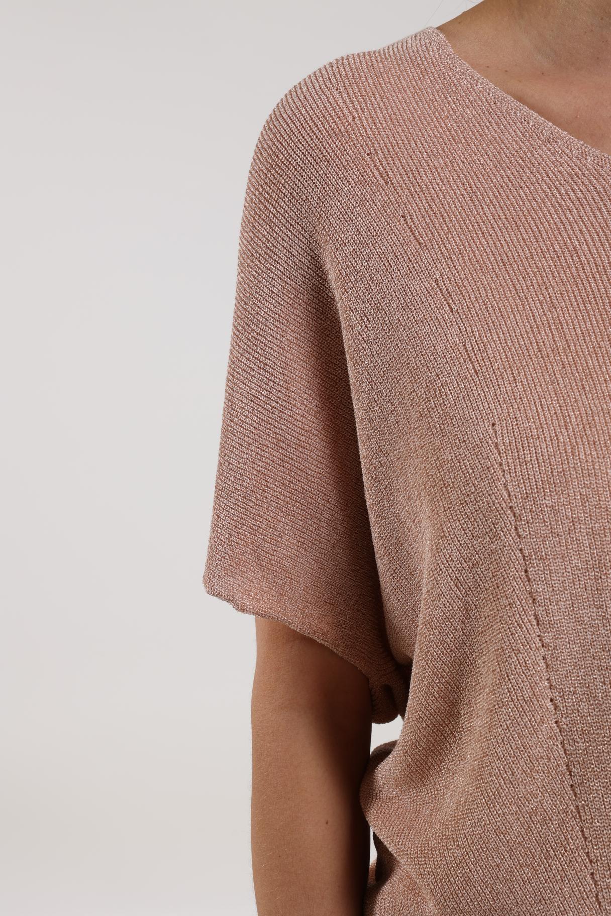 Dina Top Lurex | Dusty Pink