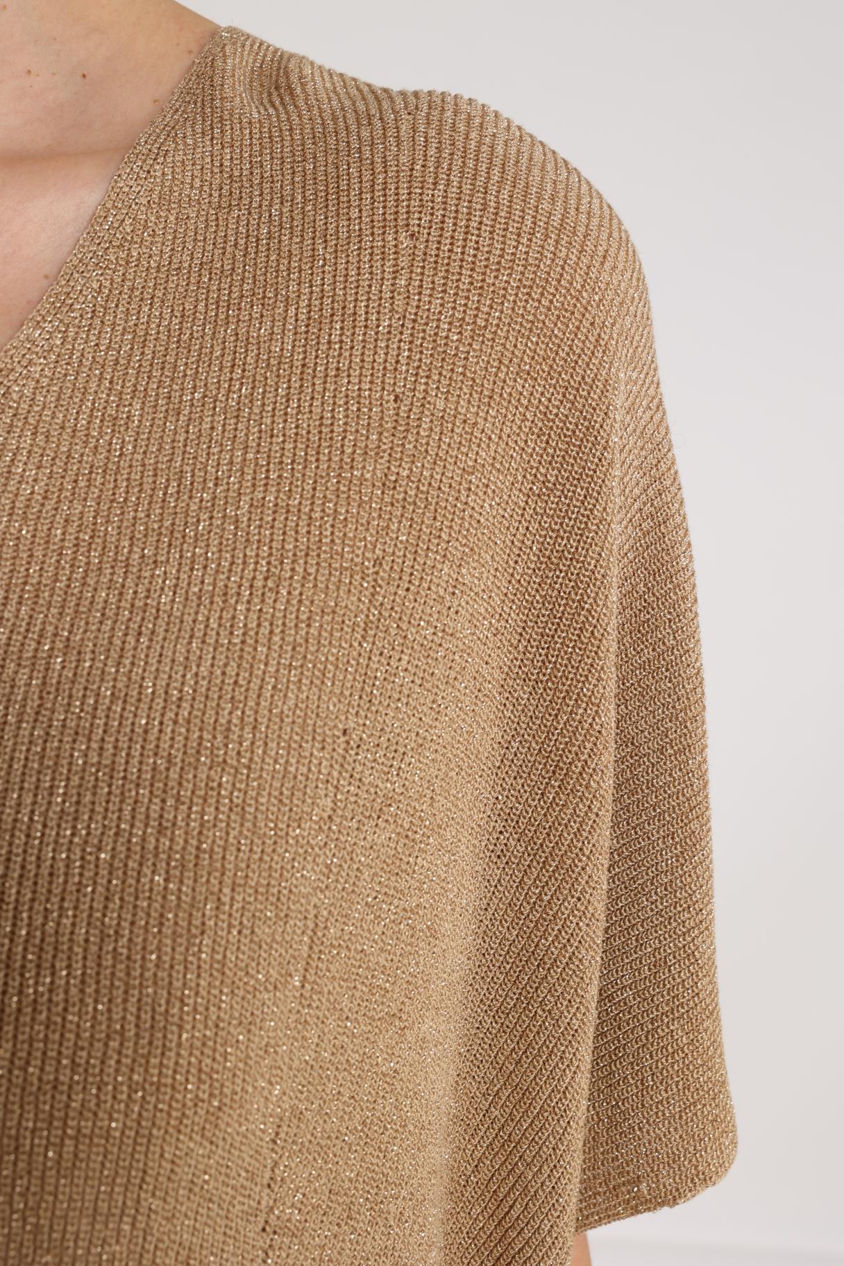 Dina Top Lurex | Camel