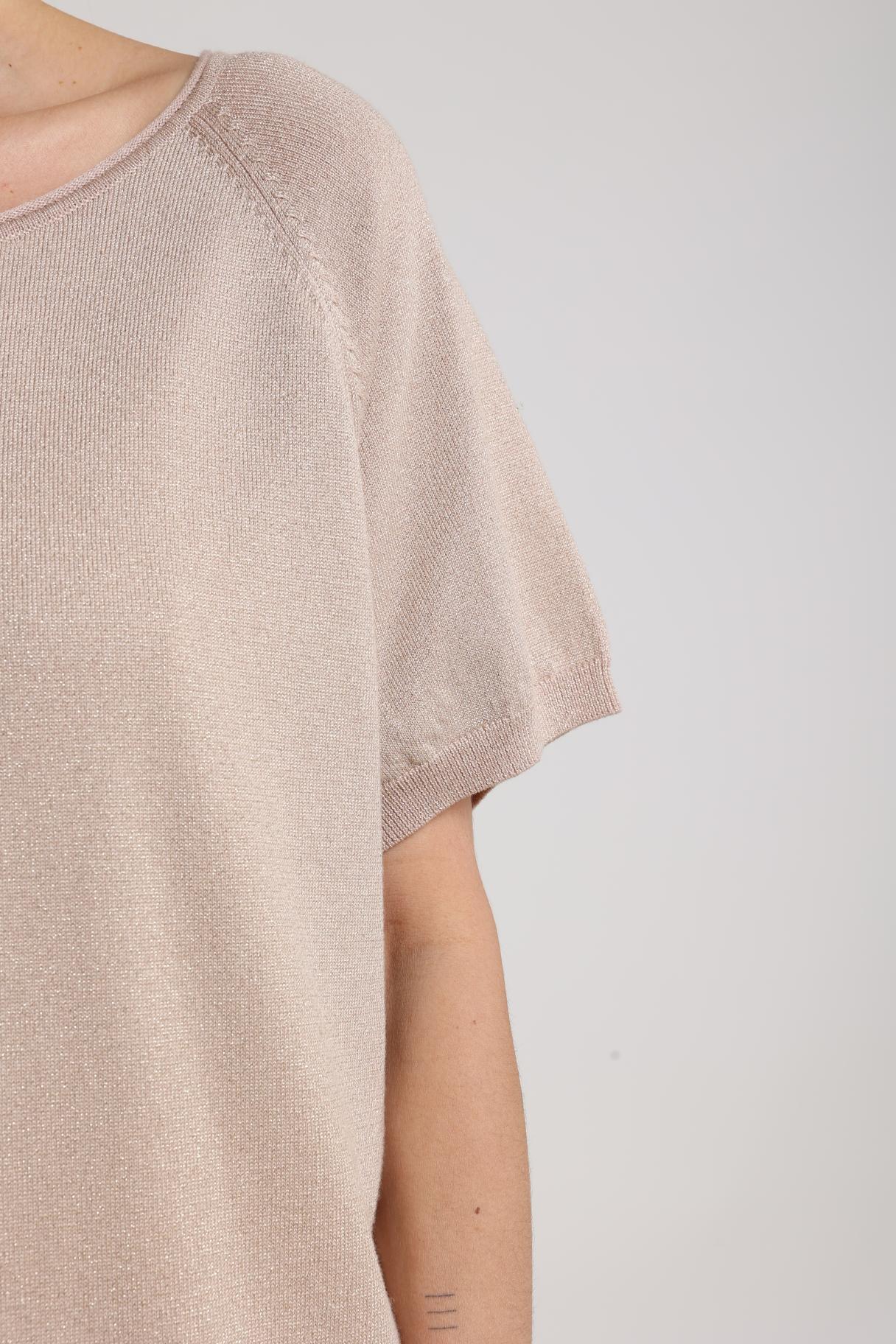 Anita Top Lurex | Dusty Pink