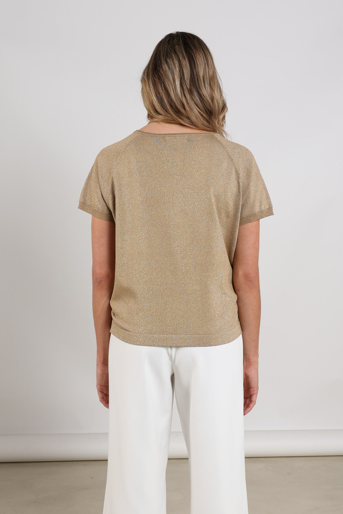 Anita Top Lurex | Camel