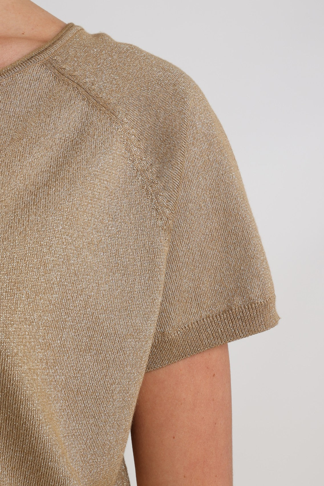 Anita Top Lurex | Camel