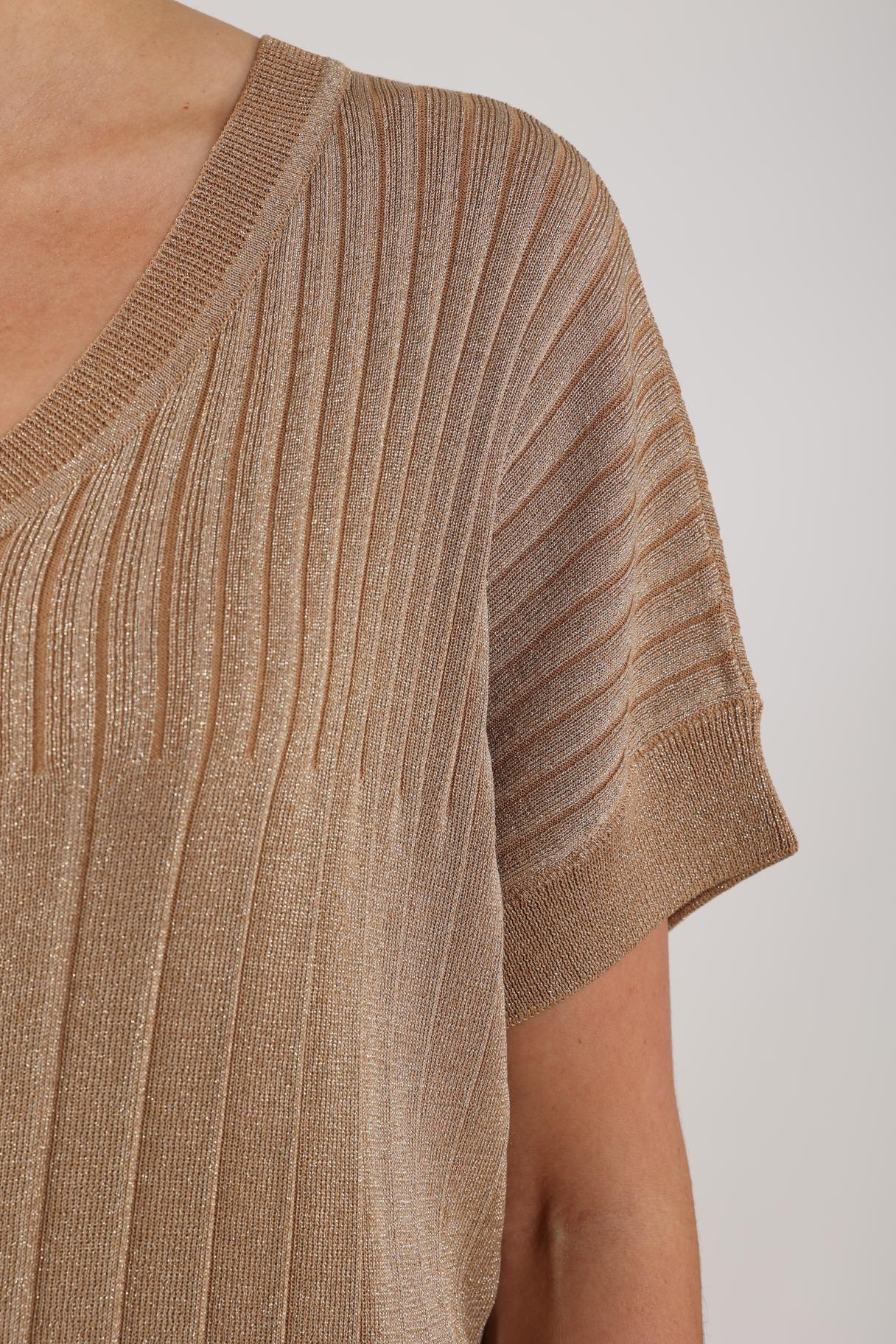 Raya Top Lurex | Camel