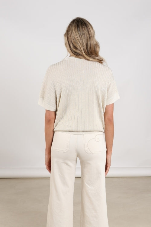 Raya Top Lurex | Sand